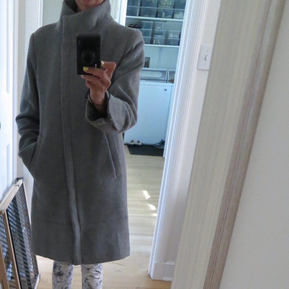 Grey Minimum Denmark Wool Coat 34 - image 8